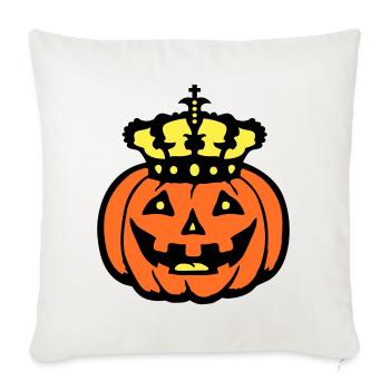Halloween Pumpkin King Crown King Pumpkin Ruler - Sofa pillowcase 17,3'' x 17,3'' (45 x 45 cm) - natural white - Front