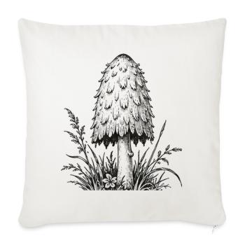 Schopftintling - Sofakissenbezug 45 x 45 cm - Naturweiß  - Vorne