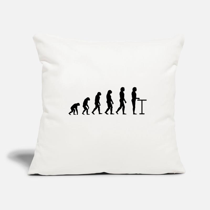 Evolution à la table de bar Housse de coussin décorative 45 x 45 cm