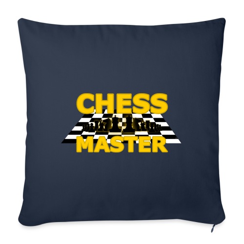 Chess Master - Black Version - By SBDesigns - Sofa pillowcase 17,3'' x 17,3'' (45 x 45 cm)