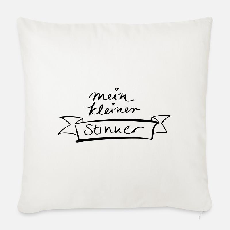 mein kleiner Stinker - Sofakissenbezug 45 x 45 cm - Naturweiß 