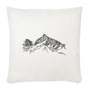Walliser Weisshorn, Switzerland, Alps, Mountains, 4000m - Sofa pillowcase 17,3'' x 17,3'' (45 x 45 cm) - natural white - Front