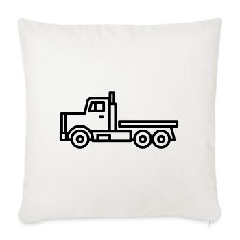 truck - Sofa pillowcase 17,3'' x 17,3'' (45 x 45 cm) - natural white - Front