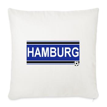 Hamburg , Tradition , Hamburg Fussball Fan (25) - Sofakissenbezug 45 x 45 cm - Naturweiß  - Vorne