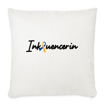 Inkluencerin Down Syndrom - Sofakissenbezug 45 x 45 cm - Naturweiß  - Vorne