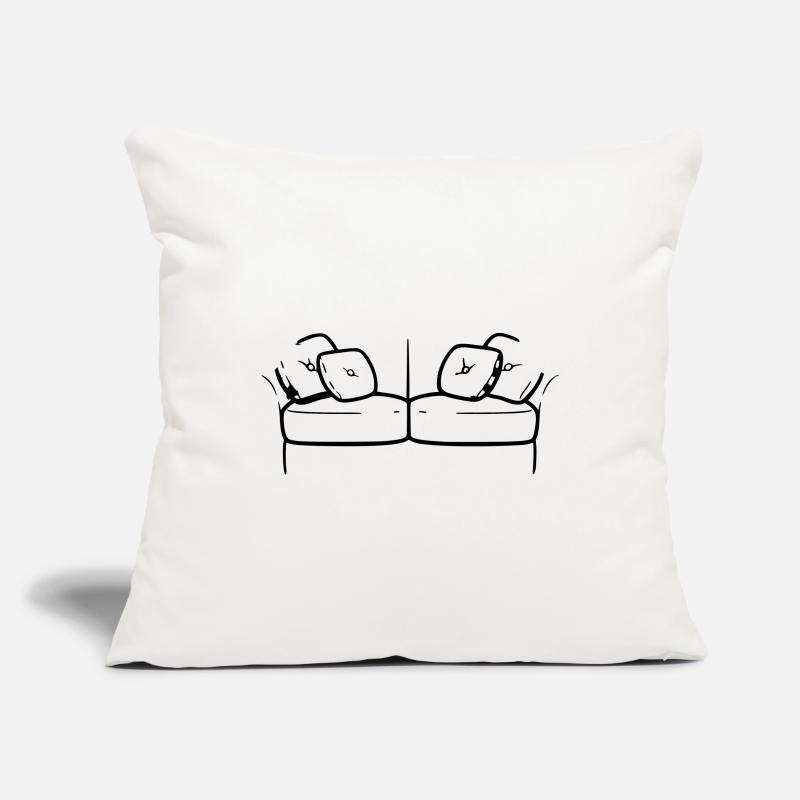 Sofa Couch Silhouette Chill Vector Sofa pillowcase 17,3'' x 17,3'' (45 x 45 cm)