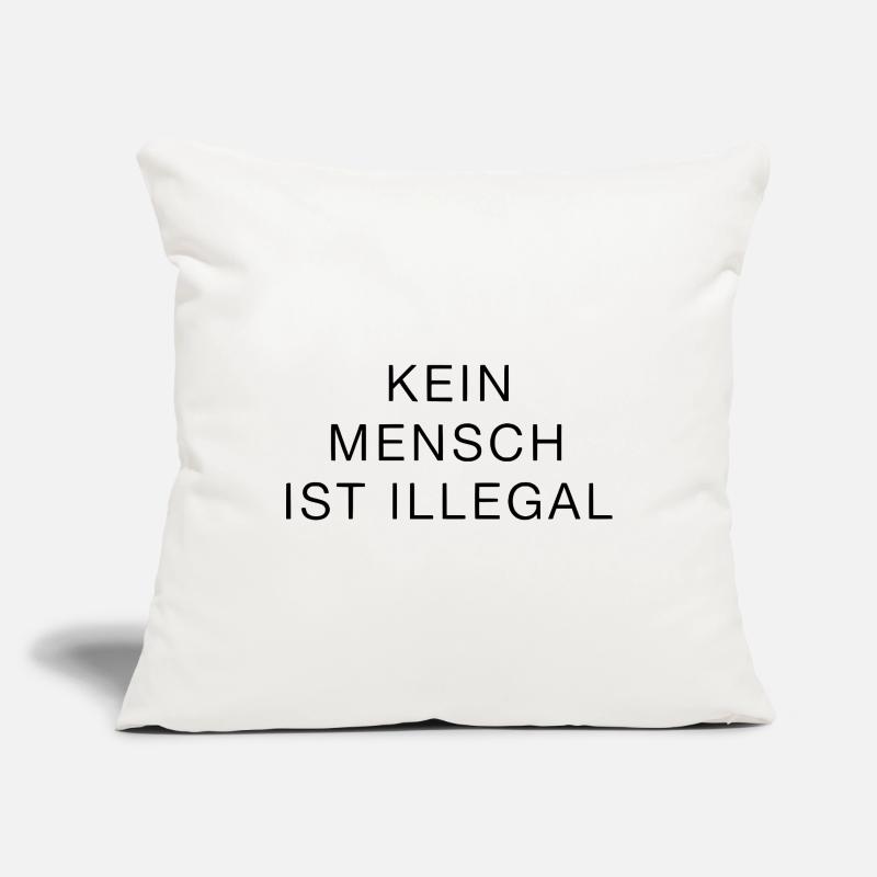No One Is Illegal Statement Clearly Strong Sofa pillowcase 17,3'' x 17,3'' (45 x 45 cm)