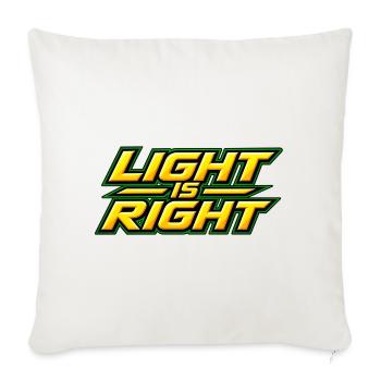 Light is right - Sofa pillowcase 17,3'' x 17,3'' (45 x 45 cm) - natural white - Front