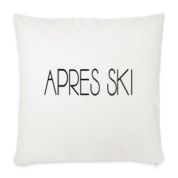 Apres Ski - Sofakissenbezug 45 x 45 cm - Naturweiß  - Vorne