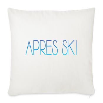 apres ski skiing skihase - Sofakissenbezug 45 x 45 cm - Naturweiß  - Vorne