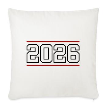 2026 Line - Sofa pillowcase 17,3'' x 17,3'' (45 x 45 cm) - natural white - Front