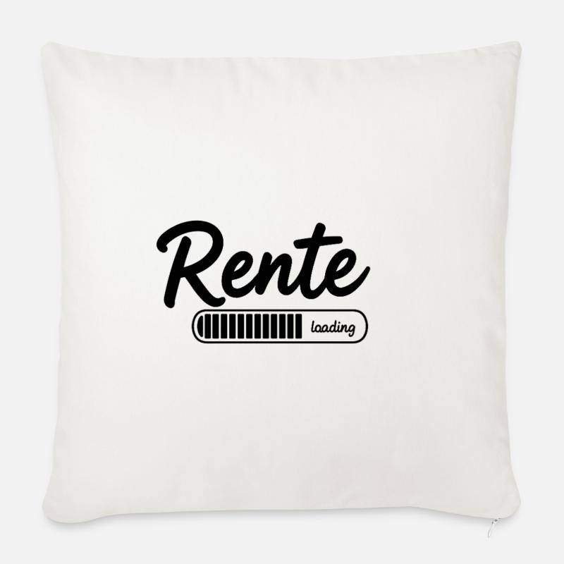 Rente 2026 loading Endlich Ruhestand - Sofakissenbezug 45 x 45 cm - Naturweiß 