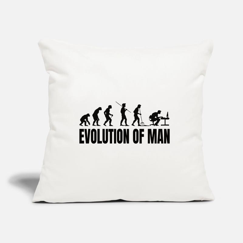 Programmeur Computer Freak Evolution Housse de coussin décorative 45 x 45 cm