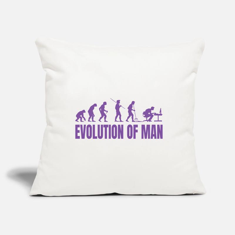 Programmer Computer Freak Evolution Retro Sofa pillowcase 17,3'' x 17,3'' (45 x 45 cm)