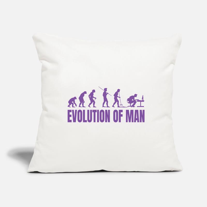 Programmer Computer Freak Evolution Retro Sofa pillowcase 17,3'' x 17,3'' (45 x 45 cm)