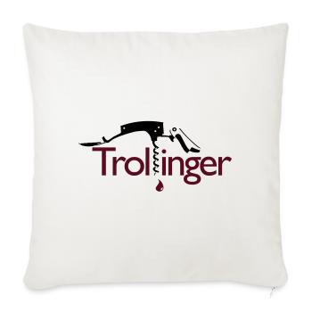 Trollinger - Sofakissenbezug 45 x 45 cm - Naturweiß  - Vorne