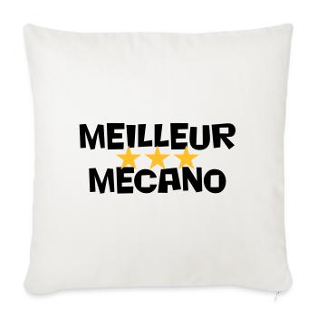 Meilleur Mecano - Housse de coussin décorative 45 x 45 cm - blanc nature - Devant