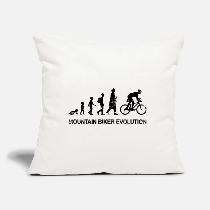 Entwicklung eines Mountainbikers Sofakissenbezug 45 x 45 cm