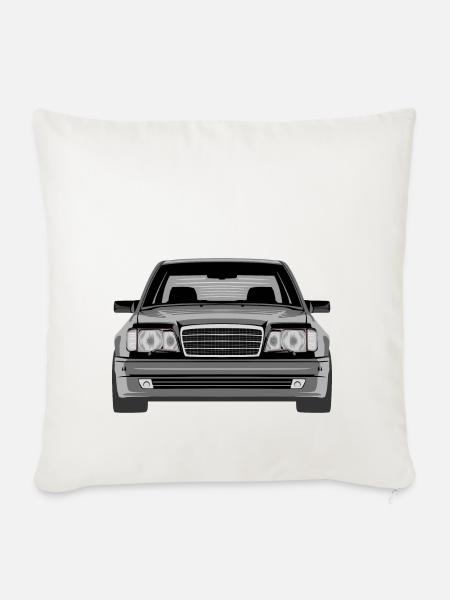 W124 legends never die - Sofakissenbezug 45 x 45 cm - Naturweiß