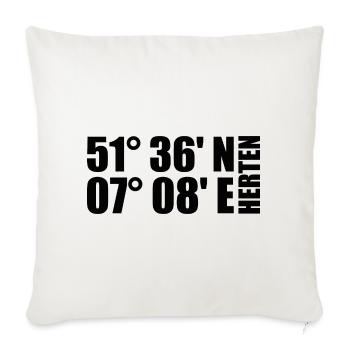 Coordonnées Herten - Housse de coussin décorative 45 x 45 cm - blanc nature - Devant