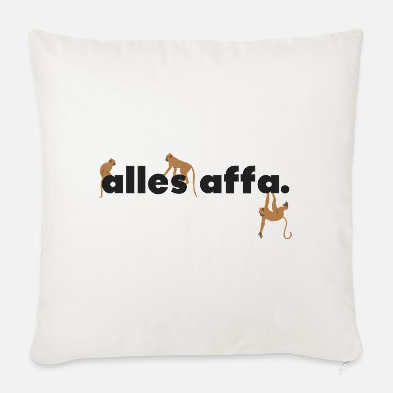 allesaffa. - Sofakissenbezug 45 x 45 cm - Naturweiß 
