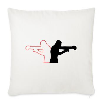 boxe - Housse de coussin décorative 45 x 45 cm - blanc nature - Devant
