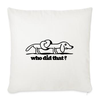 doggy - Sofa pillowcase 17,3'' x 17,3'' (45 x 45 cm) - natural white - Front