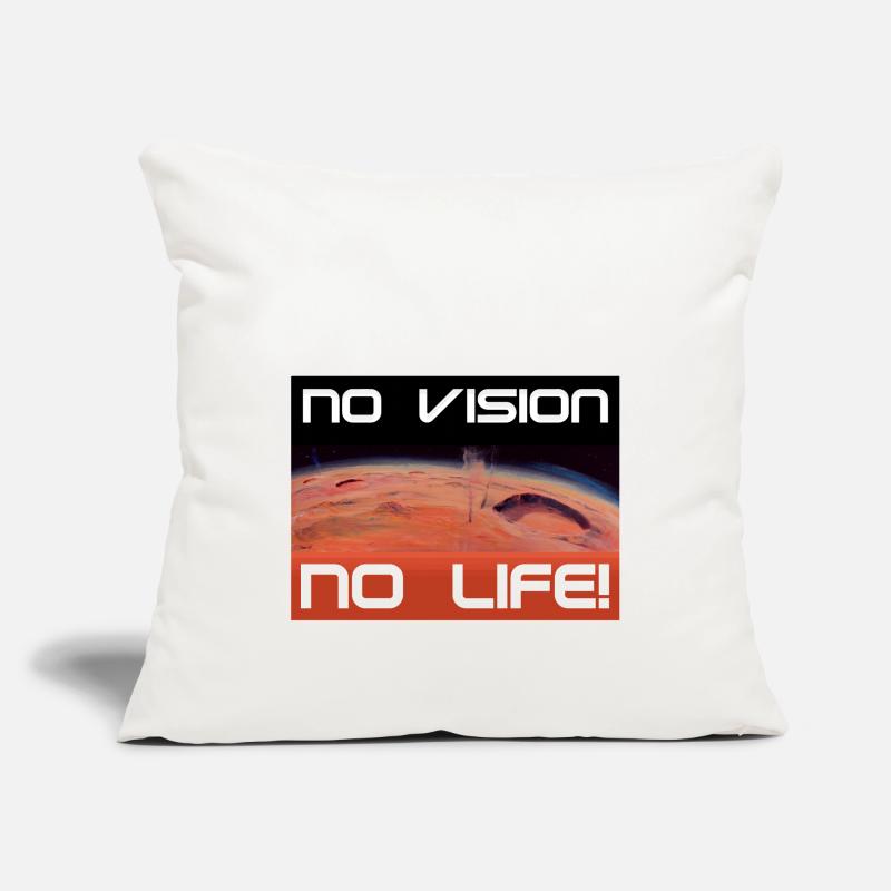 Mars: Pas de vision, pas de vie Housse de coussin décorative 45 x 45 cm