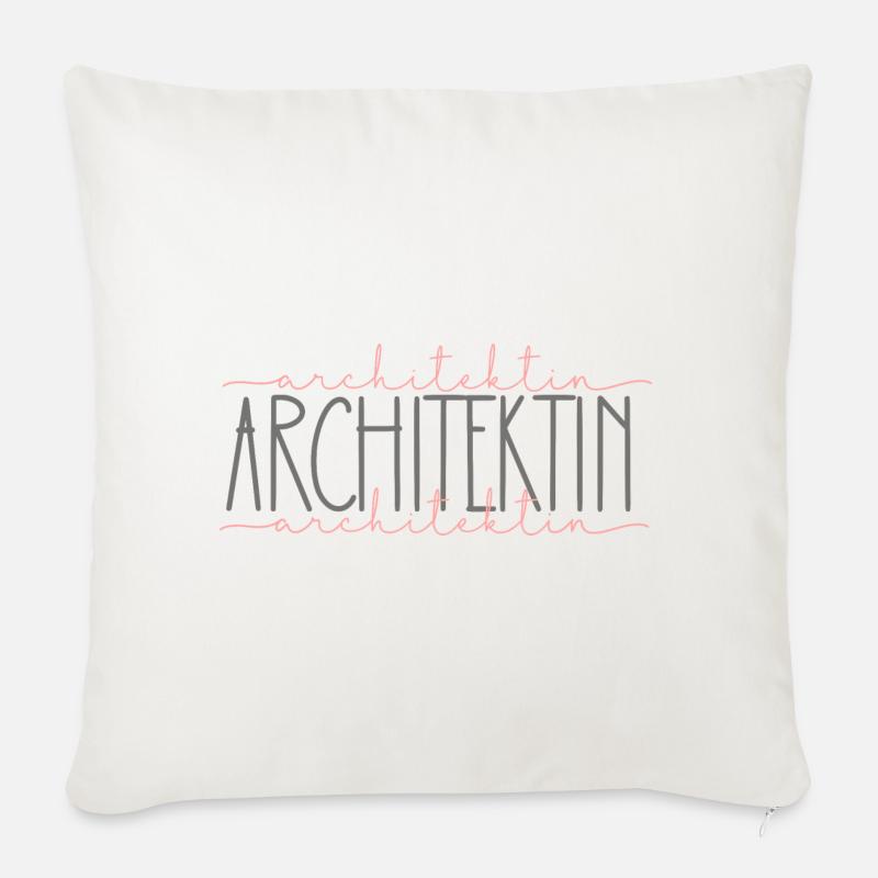Architektin Geschenk Architektur Beruf - Sofakissenbezug 45 x 45 cm - Naturweiß 