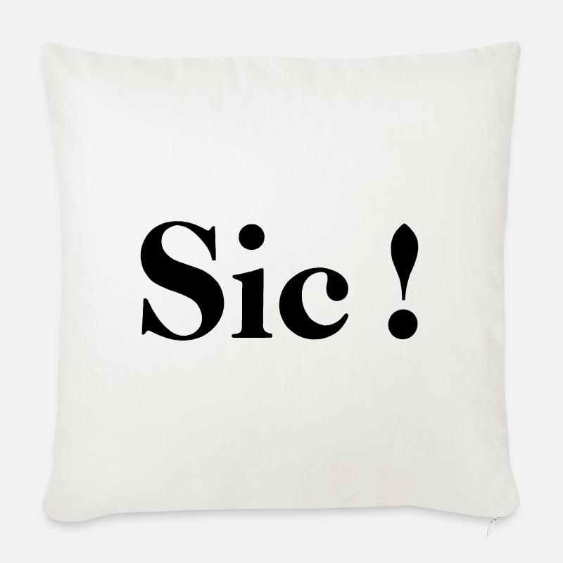 Sic! - Sofakissenbezug 45 x 45 cm - Naturweiß 