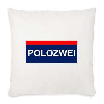 PoloZwei auto wagen Oldtimer oida - Sofakissenbezug 45 x 45 cm - Naturweiß  - Vorne