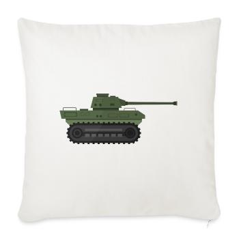 Char militaire - Housse de coussin décorative 45 x 45 cm - blanc nature - Devant