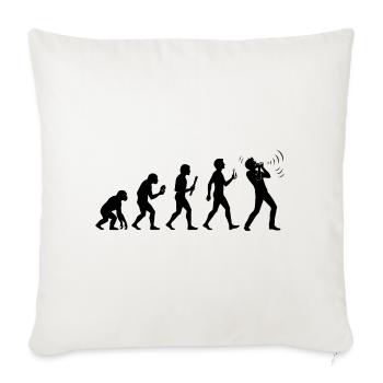 Instrument Harmonica Evolution Harmonica - Sofa pillowcase 17,3'' x 17,3'' (45 x 45 cm) - natural white - Front