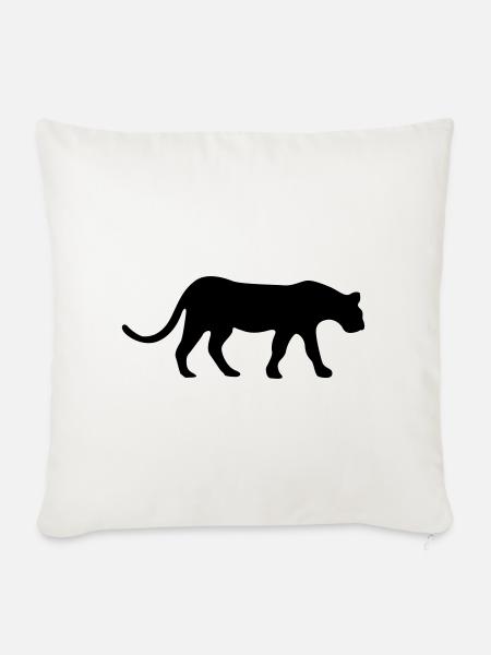 Jaguar - Sofakissenbezug 45 x 45 cm - Naturweiß 