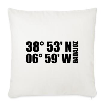 Coordonnées de Badajoz - Housse de coussin décorative 45 x 45 cm - blanc nature - Devant