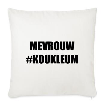 Frau koukleum Für Frauen, die kalt sind * - Sofakissenbezug 45 x 45 cm - Naturweiß  - Vorne