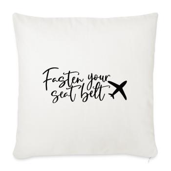 Jeûner votre ceinture - Housse de coussin décorative 45 x 45 cm - blanc nature - Devant