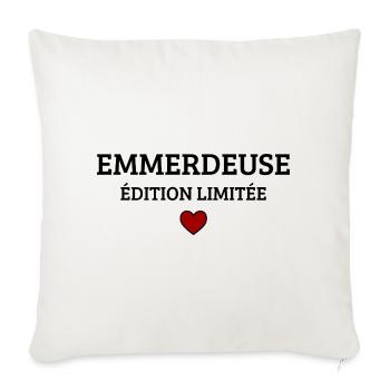 Troublemaker Limited Edition Funny Humor - Sofa pillowcase 17,3'' x 17,3'' (45 x 45 cm) - natural white - Front