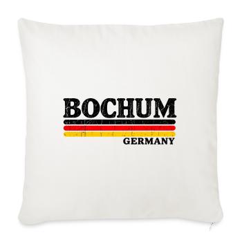 Bochum - Ruhrpott - Deutschland - Germany - Sofakissenbezug 45 x 45 cm - Naturweiß  - Vorne