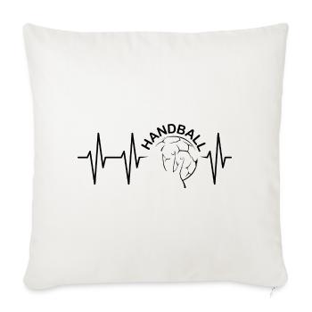 Pulse Team Friends handball heartbeat pulse ecg - Sofa pillowcase 17,3'' x 17,3'' (45 x 45 cm) - natural white - Front