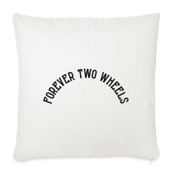 Forever two wheels - Sofa pillowcase 17,3'' x 17,3'' (45 x 45 cm) - natural white - Front