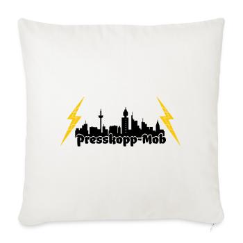 Presskopp Mob - ffm Skyline - Sofakissenbezug 45 x 45 cm - Naturweiß  - Vorne
