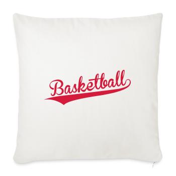 Basketball - Basket Ball - Game - Sport - Player - Sofa pillowcase 17,3'' x 17,3'' (45 x 45 cm) - natural white - Front