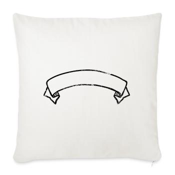 Banner - Sofa pillowcase 17,3'' x 17,3'' (45 x 45 cm) - natural white - Front
