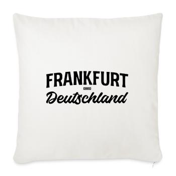 Frankfurt Hessen Deutschland Städte Design - Sofakissenbezug 45 x 45 cm - Naturweiß  - Vorne