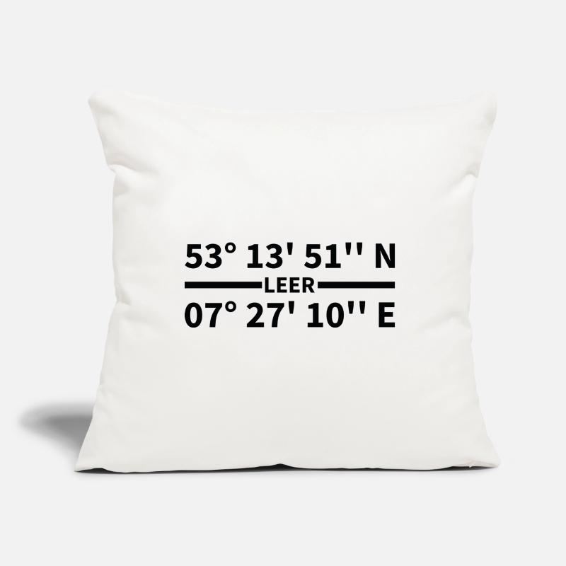 Empty coordinates Sofa pillowcase 17,3'' x 17,3'' (45 x 45 cm)