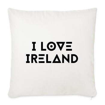 J’AIME L’IRLANDE - Housse de coussin décorative 45 x 45 cm - blanc nature - Devant