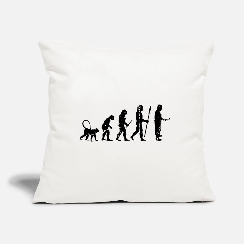 Évolution de Fleischer Housse de coussin décorative 45 x 45 cm