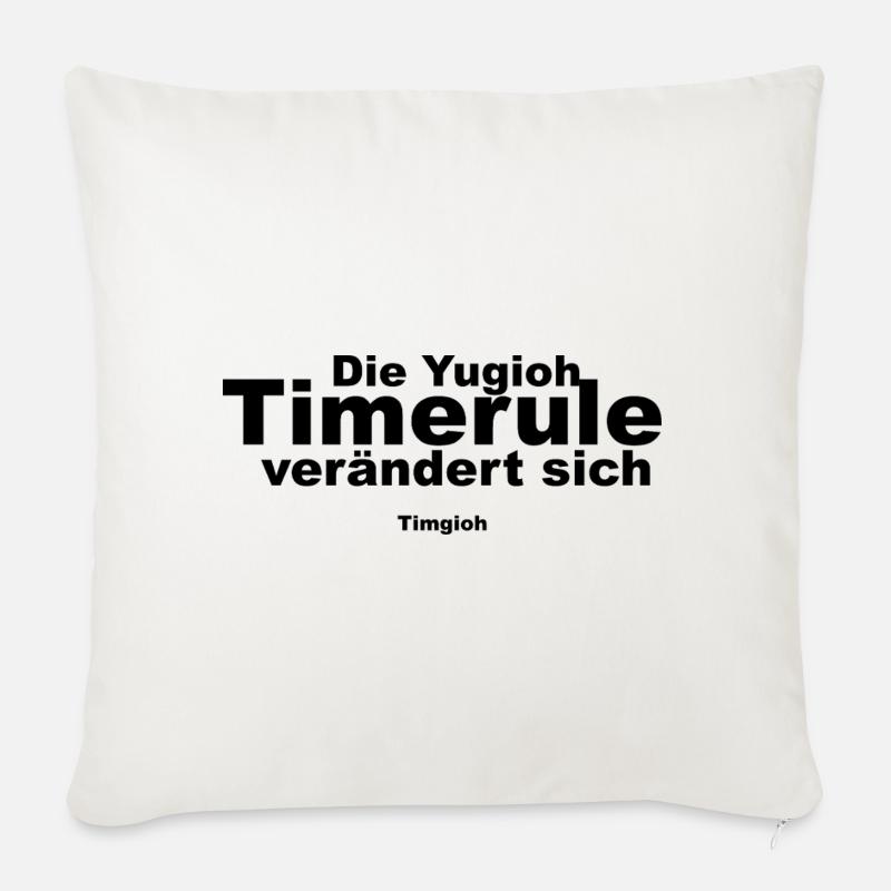 Die neue Timerule  - Sofakissenbezug 45 x 45 cm - Naturweiß 