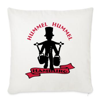 Hamburg_Hummel_Hummel - Sofakissenbezug 45 x 45 cm - Naturweiß  - Vorne